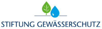 Stiftung Gewässerschutz Logo mit Blatt und Tropfen